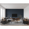 Dublin Linen - Navy Blue By Lee Jofa | Colour Complements Ii |Solid Texture Multipurpose - Living Room Room Setting