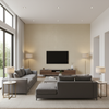 Dublin Linen - Pebble Beige By Lee Jofa | Colour Complements Ii |Solid Texture Multipurpose - Living Room Room Setting