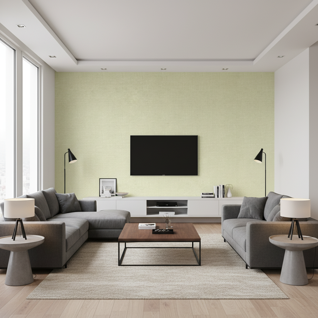 Dublin Linen - Rain Blue By Lee Jofa | Colour Complements Ii |Solid Texture Multipurpose - Living Room Room Setting