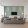 Dublin Linen - Seamist Blue By Lee Jofa | Colour Complements Ii |Solid Texture Multipurpose - Living Room Room Setting