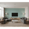 Dublin Linen - Spa Blue By Lee Jofa | Colour Complements Ii |Solid Texture Multipurpose - Living Room Room Setting