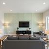 Elba Print - Jade Green By Lee Jofa | Avondale |Global Stripes Multipurpose Print - Living Room Room Setting