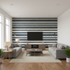 Entoto Stripe - Blue/Indigo Blue By Lee Jofa | Merkato |Global Stripes Upholstery - Living Room Room Setting