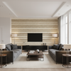 Entoto Stripe - Ivory/Flax Beige By Lee Jofa | Breckenridge |Global Stripes Upholstery - Living Room Room Setting