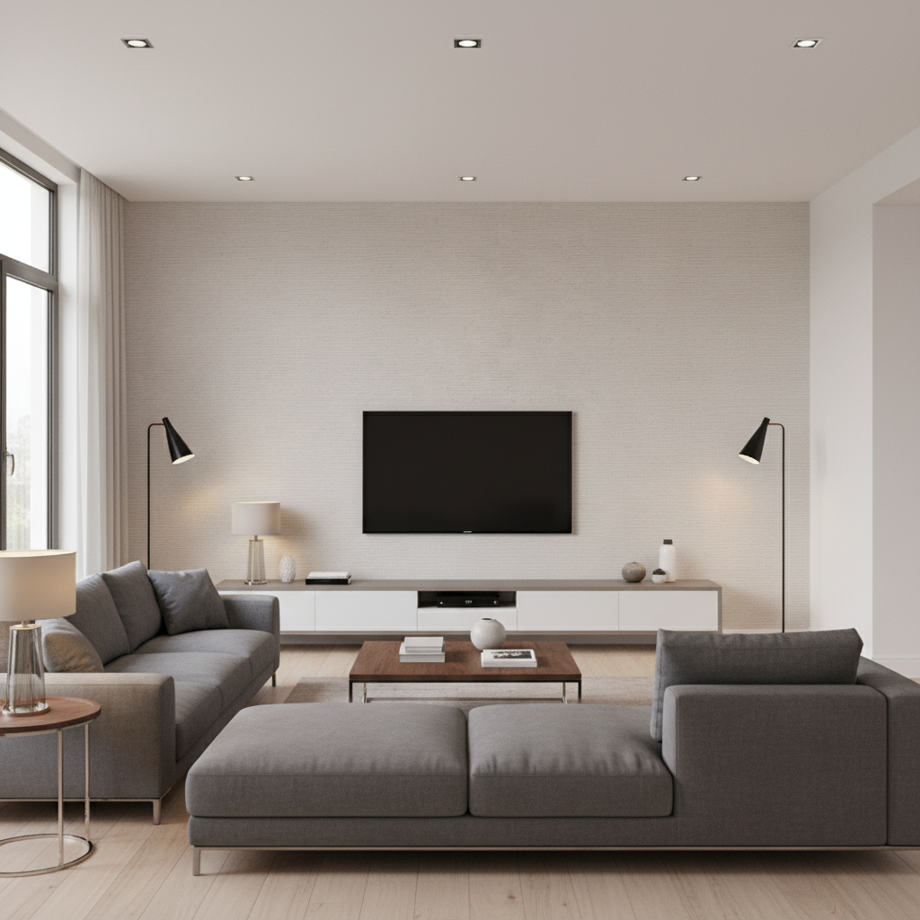 Gemma Velvet - Dove Light Grey By Lee Jofa | Gemma Performance Velvet | Solid Upholstery Velvet - Living Room Room Setting