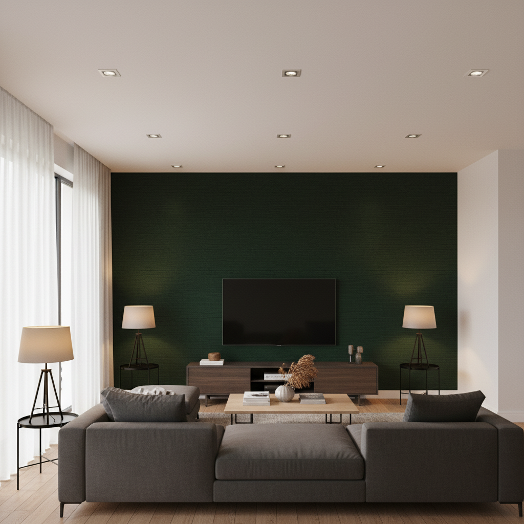 Gemma Velvet - Emerald Emerald By Lee Jofa | Gemma Performance Velvet | Solid Upholstery Velvet - Living Room Room Setting