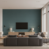 Gemma Velvet - Pacific Turquoise By Lee Jofa | Gemma Performance Velvet | Solid Upholstery Velvet - Living Room Room Setting