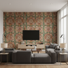 Granada Print - Jewel Green By Lee Jofa | Oscar De La Renta Iv | Damask Multipurpose Print - Living Room Room Setting