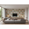 Hollyhock Hb - Wht/Pink White By Lee Jofa |  | Botanical & Floral Multipurpose Print - Living Room Room Setting