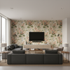Hollyhock Hdb - Multi Beige By Lee Jofa |  | Botanical & Floral Multipurpose Print - Living Room Room Setting