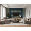 Indian Zag - Indigo Blue By Lee Jofa | Suzanne Rheinstein *Hollyhock Ii | Global Multipurpose Print - Living Room Room Setting