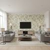 Inisfree - Inlet Turquoise By Lee Jofa | Carrier And Company |Botanical & Floral  Multipurpose Print - Living Room Room Setting