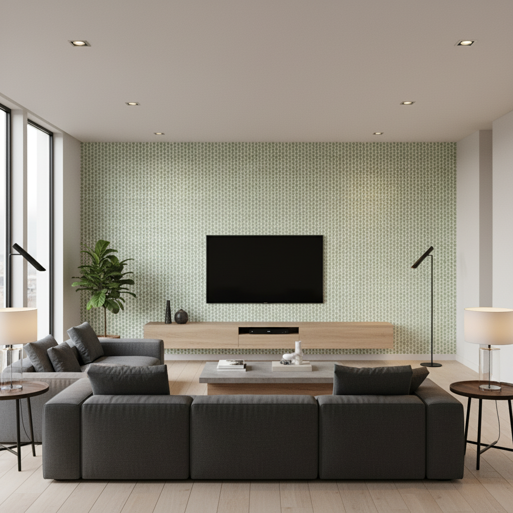 Kaya Ii - Leaf Green By Lee Jofa | Westport | Small Scale Multipurpose Print - Living Room Room Setting