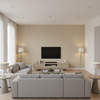 Kaya Ii - Wheat Beige By Lee Jofa | Clare Prints | Small Scale Multipurpose Print - Living Room Room Setting