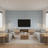 Laine Print - Bluebell Blue By Lee Jofa | Westport | Botanical & Floral Multipurpose Print - Living Room Room Setting