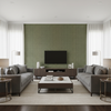 Leon Weave - Hunter Green By Lee Jofa | Triana Weaves |Geometric  Upholstery Chenille - Living Room Room Setting