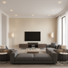 Leon Weave - Sand Beige By Lee Jofa | Triana Weaves |Geometric  Upholstery Chenille - Living Room Room Setting