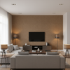 Leuven - Ochre Camel By Lee Jofa | Paolo Moschino Fabrics |Solid Texture Upholstery - Living Room Room Setting