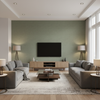 Leuven - Sage Light Green By Lee Jofa | Paolo Moschino Fabrics |Solid Texture Upholstery - Living Room Room Setting