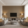 Leuven - Taupe Brown By Lee Jofa | Paolo Moschino Fabrics |Solid Texture Upholstery - Living Room Room Setting