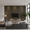 Lille Linen - Acorn Taupe By Lee Jofa | Perfect Plains | Solid Multipurpose - Living Room Room Setting