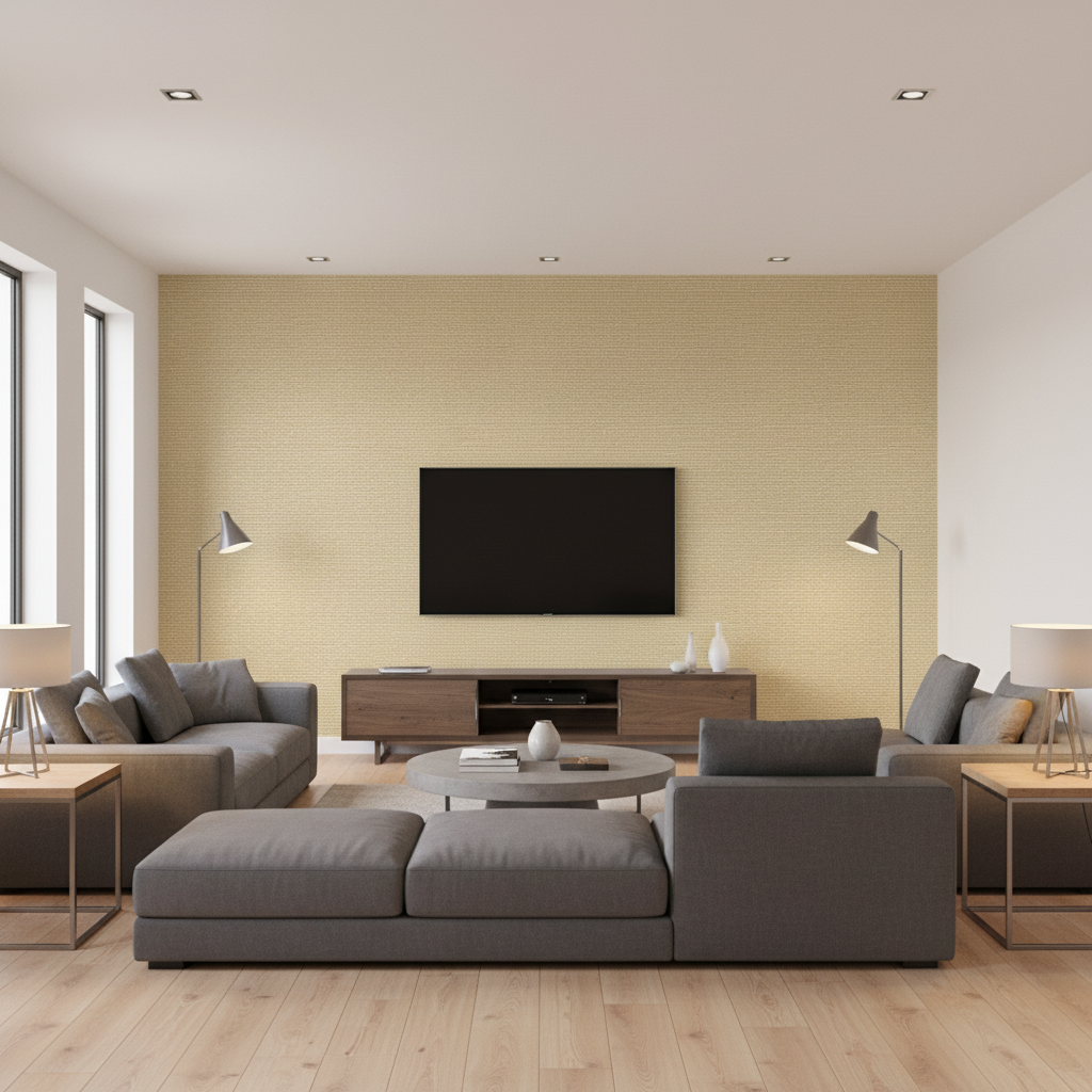 Lille Linen - Bone Beige By Lee Jofa | Perfect Plains | Solid Multipurpose - Living Room Room Setting