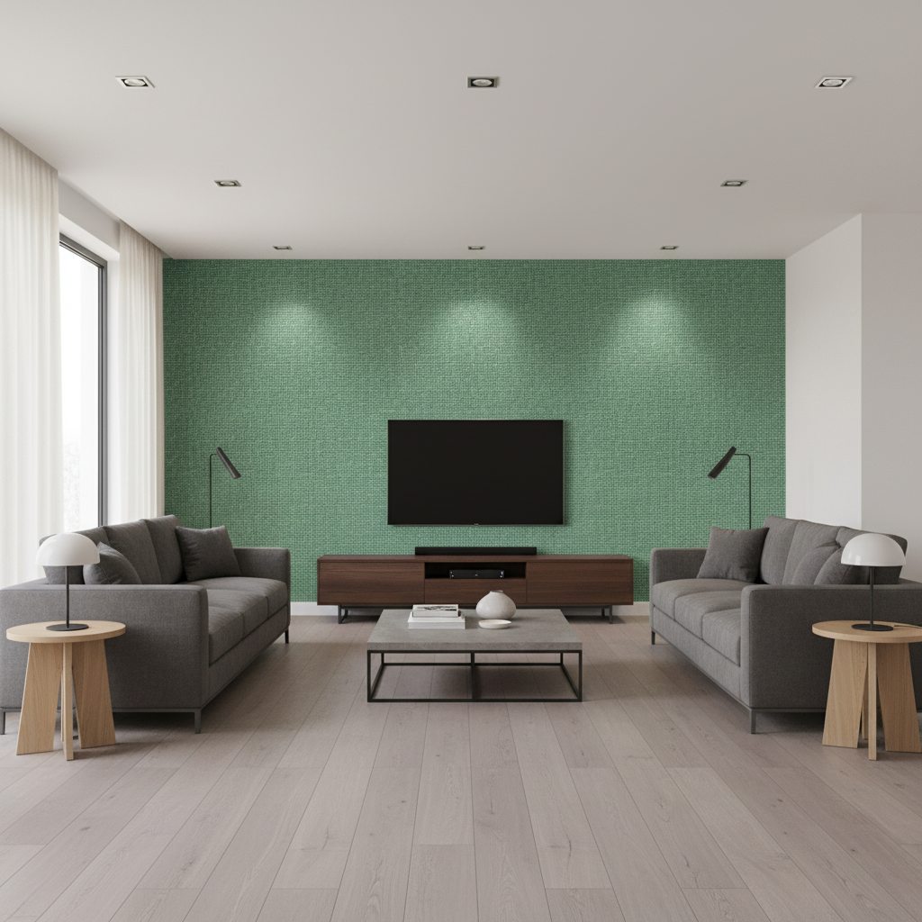Lille Linen - Lagoon Turquoise By Lee Jofa | Perfect Plains | Solid Multipurpose - Living Room Room Setting