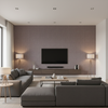 Lille Linen - Thistle Lavender By Lee Jofa | Perfect Plains | Solid Multipurpose - Living Room Room Setting