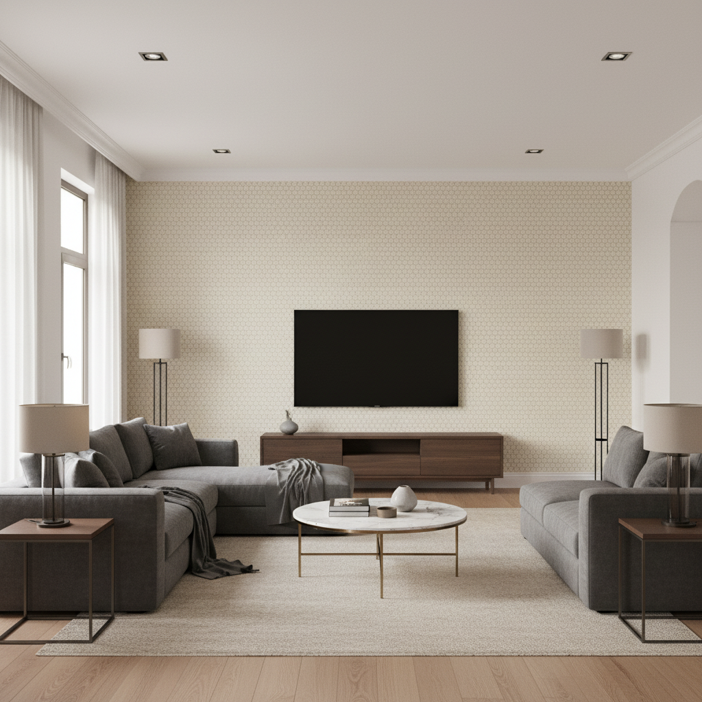 Lonsdale - Beige Beige By Lee Jofa | Furness Weaves | Texture Upholstery - Living Room Room Setting