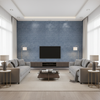 Lonsdale - Blue Blue By Lee Jofa | Furness Weaves | Texture Upholstery - Living Room Room Setting