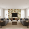 Lyndhurst - Cream Beige By Lee Jofa | Royal Oak Anniversary |Botanical & Floral Flora & Fauna Multipurpose Print - Living Room Room Setting