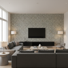 Mago - Navy Dark Blue By Lee Jofa | Merkato |Animal Skins  Upholstery Weave - Living Room Room Setting
