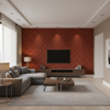 Maldon Weave - Brick Red By Lee Jofa | Linford Weaves | Diamond Upholstery - Living Room Room Setting
