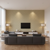 Maldon Weave - Fog Light Grey By Lee Jofa | Linford Weaves | Diamond Upholstery - Living Room Room Setting