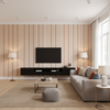 Nautique Emb - Rust/Blue Rust By Lee Jofa | Oscar De La Renta Iv |Global Stripes Multipurpose Embroidery - Living Room Room Setting