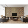 New Sevilla - Ruby/Blue Burgundy/Red By Lee Jofa |  | Medallion / Suzani / Persian Multipurpose Print - Living Room Room Setting