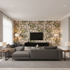 Nympheus Print - Cream  By Lee Jofa | Perennia |  Multipurpose Print - Living Room Room Setting