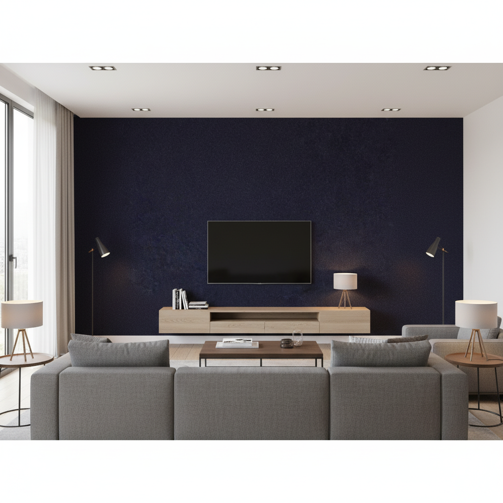 Oxford Velvet - Cerulean Blue By Lee Jofa |  |Solid Texture Upholstery Velvet - Living Room Room Setting