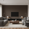 Oxford Velvet - Chocolate Espresso By Lee Jofa |  |Solid Texture Upholstery Velvet - Living Room Room Setting