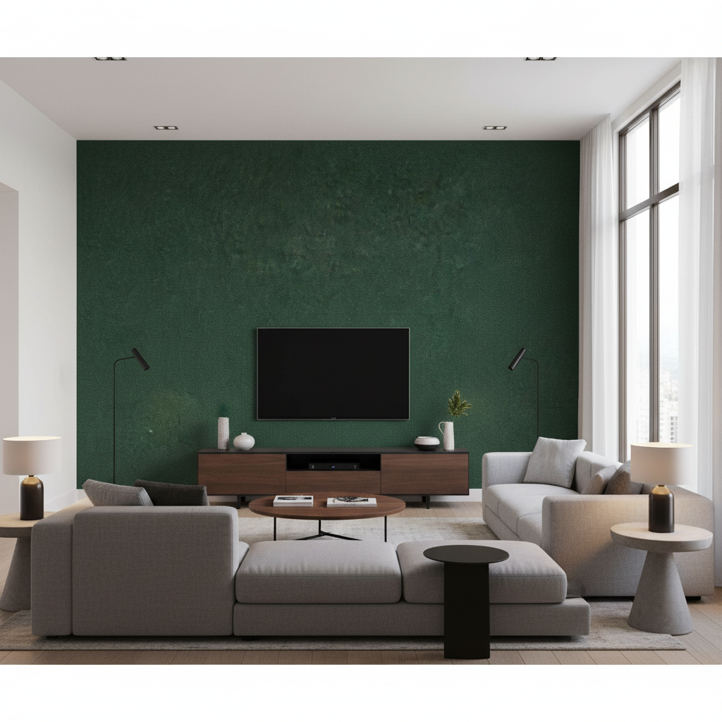 Oxford Velvet - Sea Green Teal By Lee Jofa |  |Solid Texture Upholstery Velvet - Living Room Room Setting