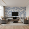 Pagoda Toile - Blue Blue By Lee Jofa | Oscar De La Renta Iv | Toile Multipurpose Print - Living Room Room Setting