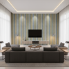 Picket - Multi/Lakeland Turquoise By Lee Jofa | Carrier And Company | Geometric Upholstery Velvet - Living Room Room Setting