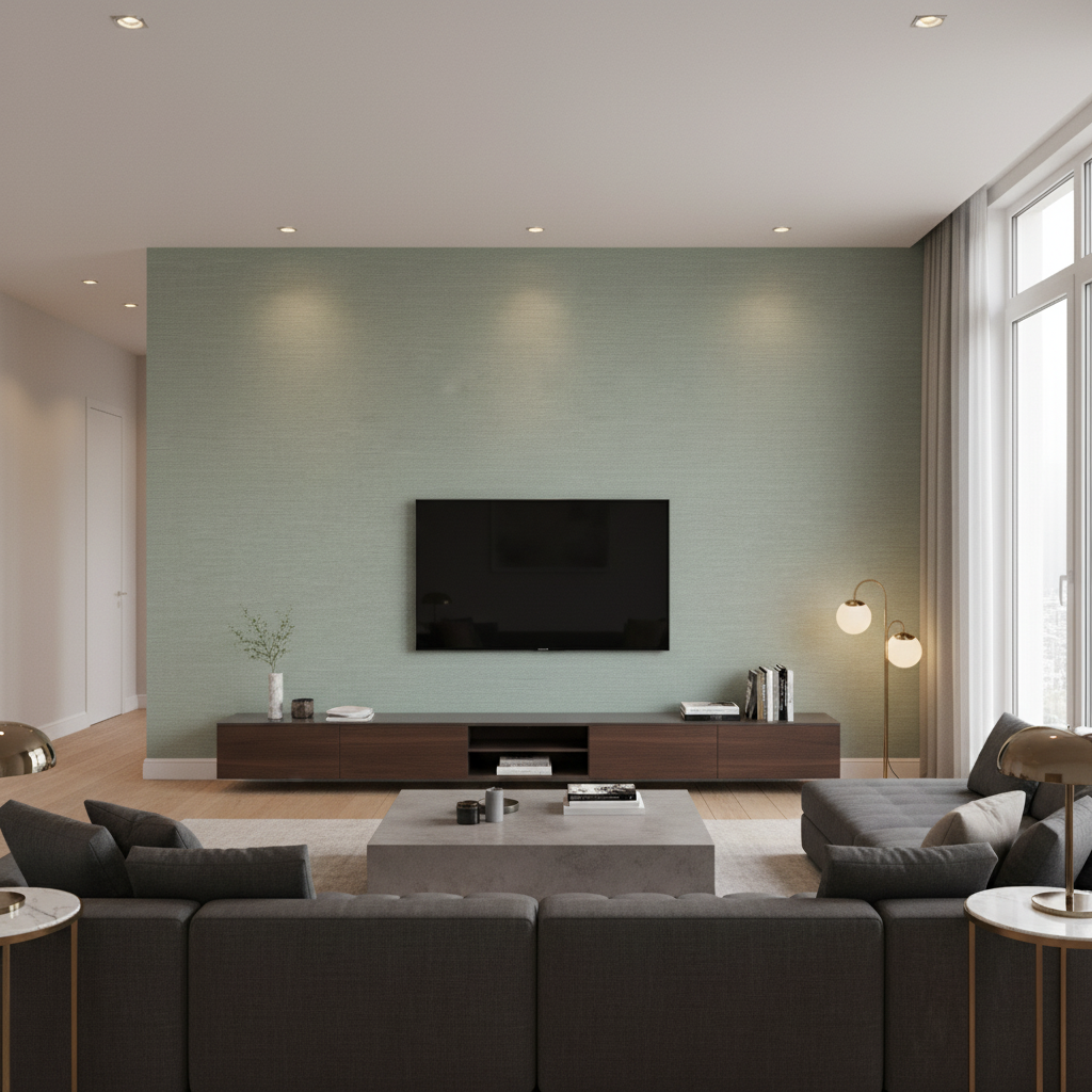 Queen Victoria - Aqua Light Blue By Lee Jofa | James Huniford |Solid Texture Upholstery Velvet - Living Room Room Setting