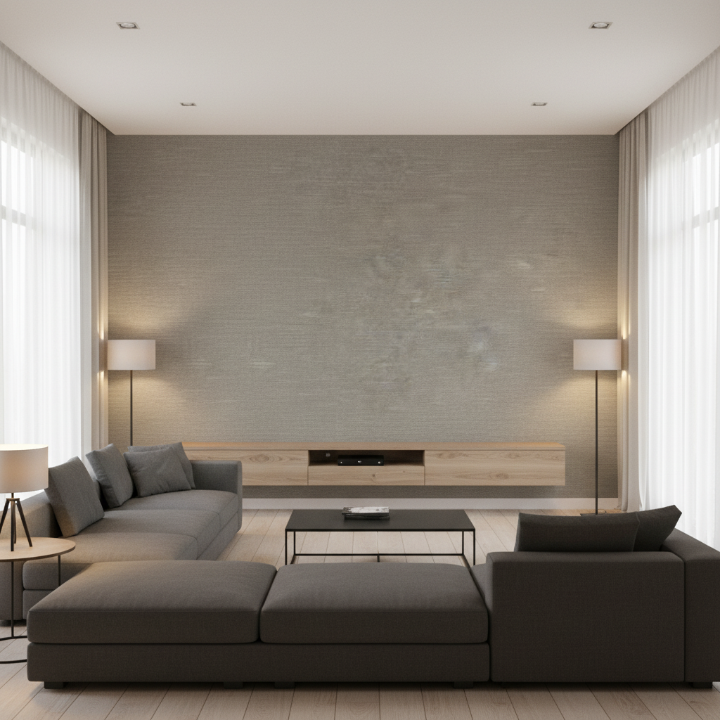 Queen Victoria - Steel Grey By Lee Jofa | James Huniford |Solid Texture Upholstery Velvet - Living Room Room Setting