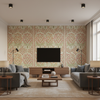 Sameera - Spice/Berry Multi By Lee Jofa | Oscar De La Renta Iii |Botanical & Floral Global Multipurpose Print - Living Room Room Setting