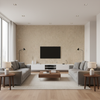 Skye Wool - Biscotti Beige By Lee Jofa |  |Solid Texture Upholstery Wool - Living Room Room Setting