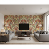 Tetbury - Multi Beige By Lee Jofa | Royal Oak Anniversary | Medallion / Suzani / Persian Multipurpose Print - Living Room Room Setting