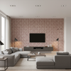 Triana Weave - Brick Burgundy/Red By Lee Jofa | Triana Weaves |Small Scale Texture Upholstery - Living Room Room Setting