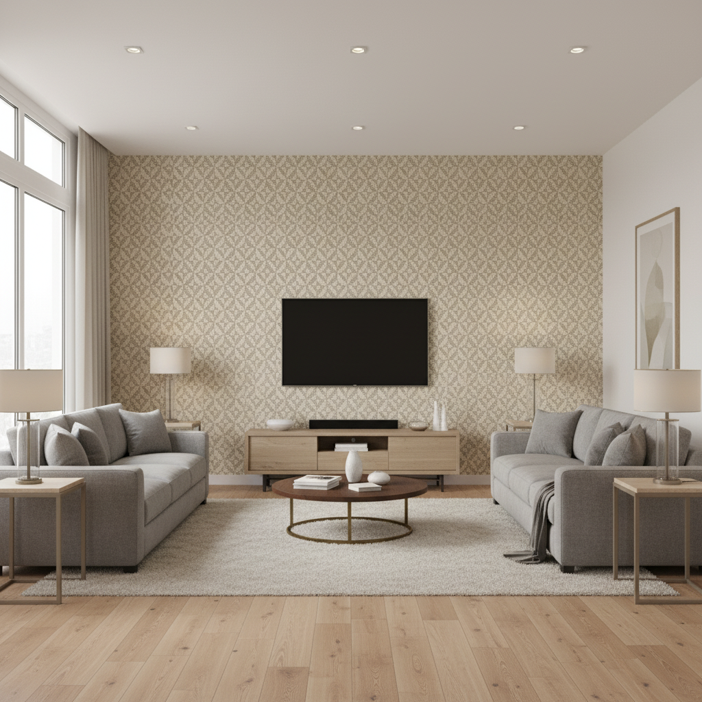 Triana Weave - Moss Green By Lee Jofa | Triana Weaves |Small Scale Texture Upholstery - Living Room Room Setting