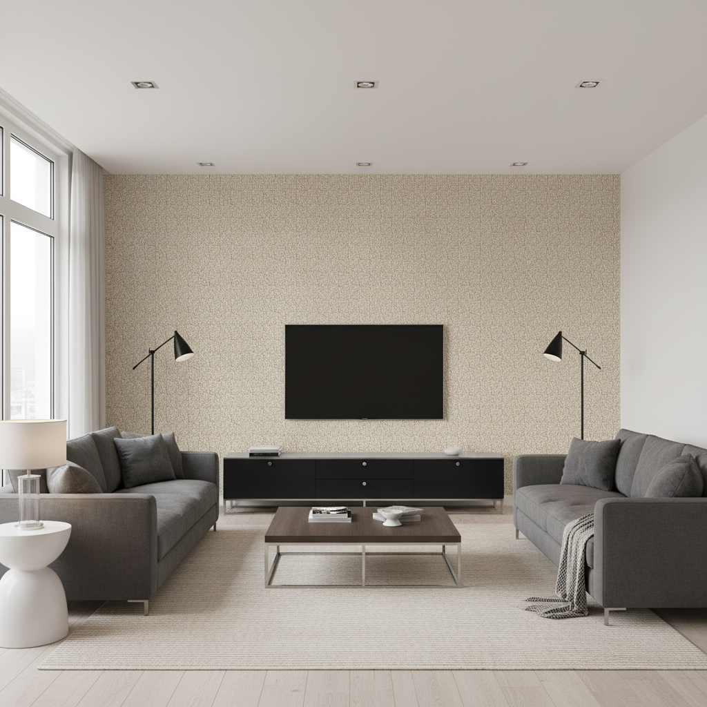 Triana Weave - Pearl Ivory By Lee Jofa | Triana Weaves |Small Scale Texture Upholstery - Living Room Room Setting